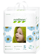 Load image into Gallery viewer, babywipes nateen canada premium diapers biodegradable sustainable ecoliving ecofriendly toronto vancouver size small
