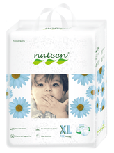 Load image into Gallery viewer, babywipes nateen canada premium diapers biodegradable sustainable ecoliving ecofriendly toronto vancouver montreal size XL
